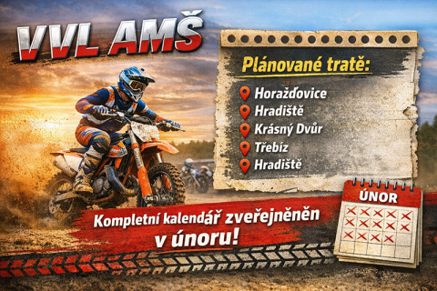 informace k závodům VVL AMŠ BOMotor oil