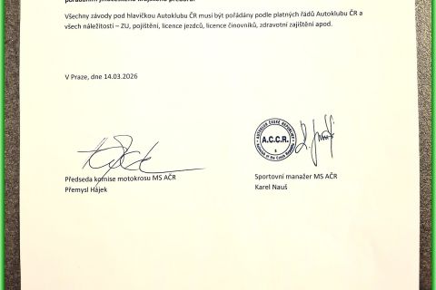 Změna v jihočeském motokrosu