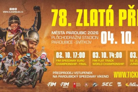 Pozvánka na Zlatou přilbu města Pardubic